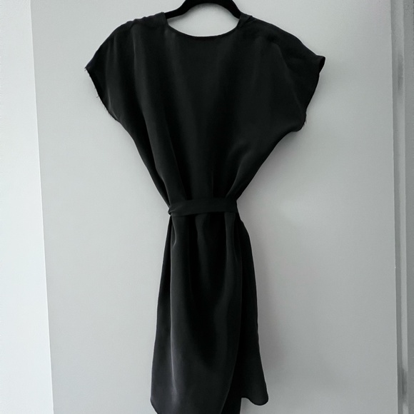 All Saints 100% Silk Mini Wrap Dress - Picture 3 of 3